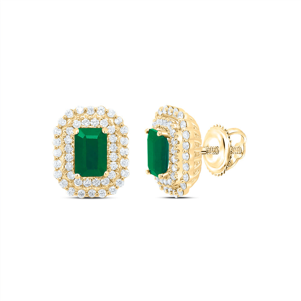 1/2CTW-DIA ANA M 6X4MM EM-EM NAT GEM EARRING