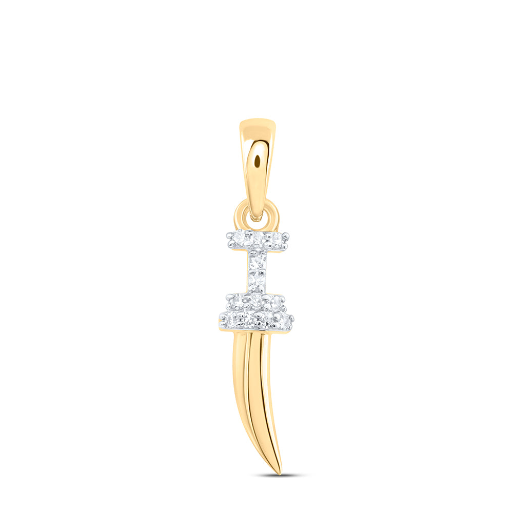 1/20CTW-DIA NK GIFT DAGGER PENDANT