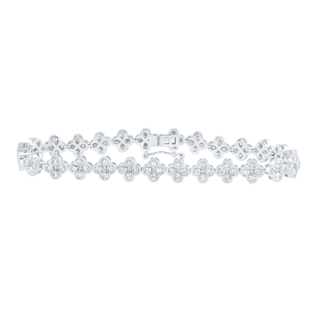 5 3/4CTW-DIA ANA M FASHION CLOVER BRACELET(7 INCH)