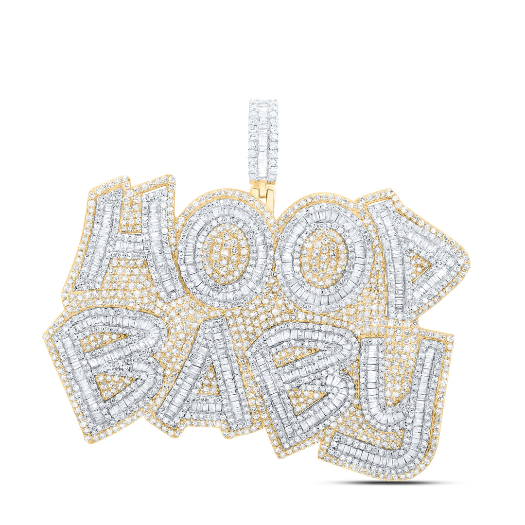 6 7/8CTW-DIA NK "HOOD BABY" MEN'S CHARM