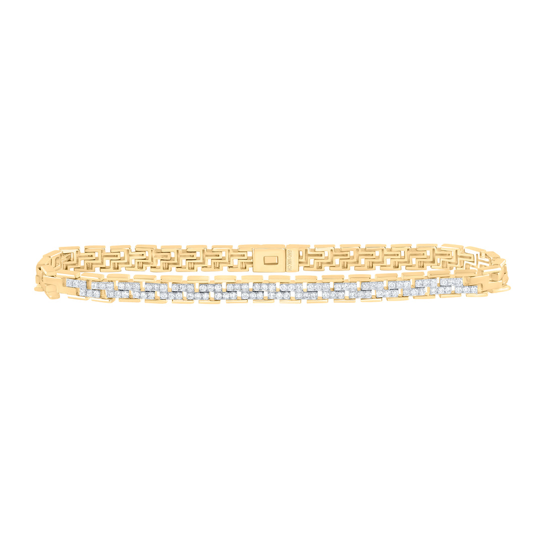 1 1/4 CTW-DIA CN MENS T BRACELET (8.5 INCH)