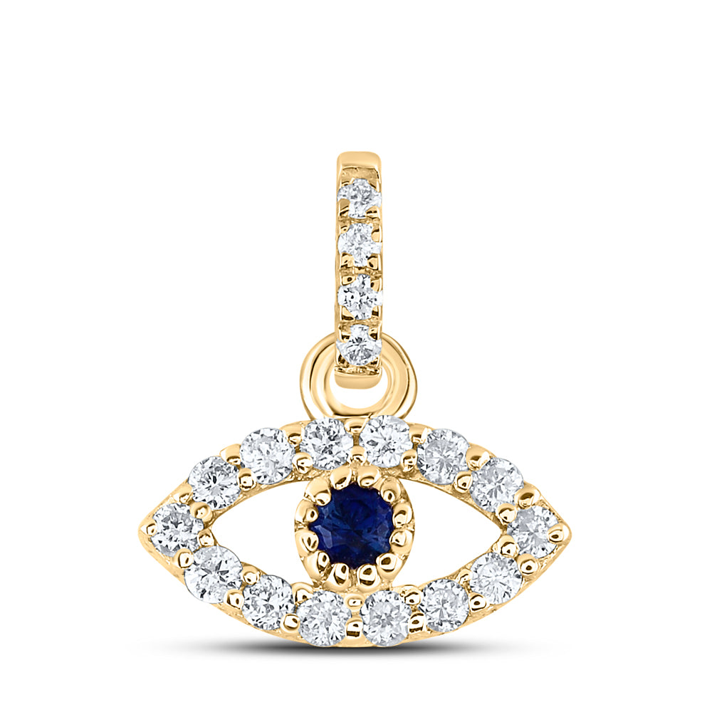 1/12CTW-DIA ANA M 1.7MM RD-BS NAT GEM EYE PENDANT