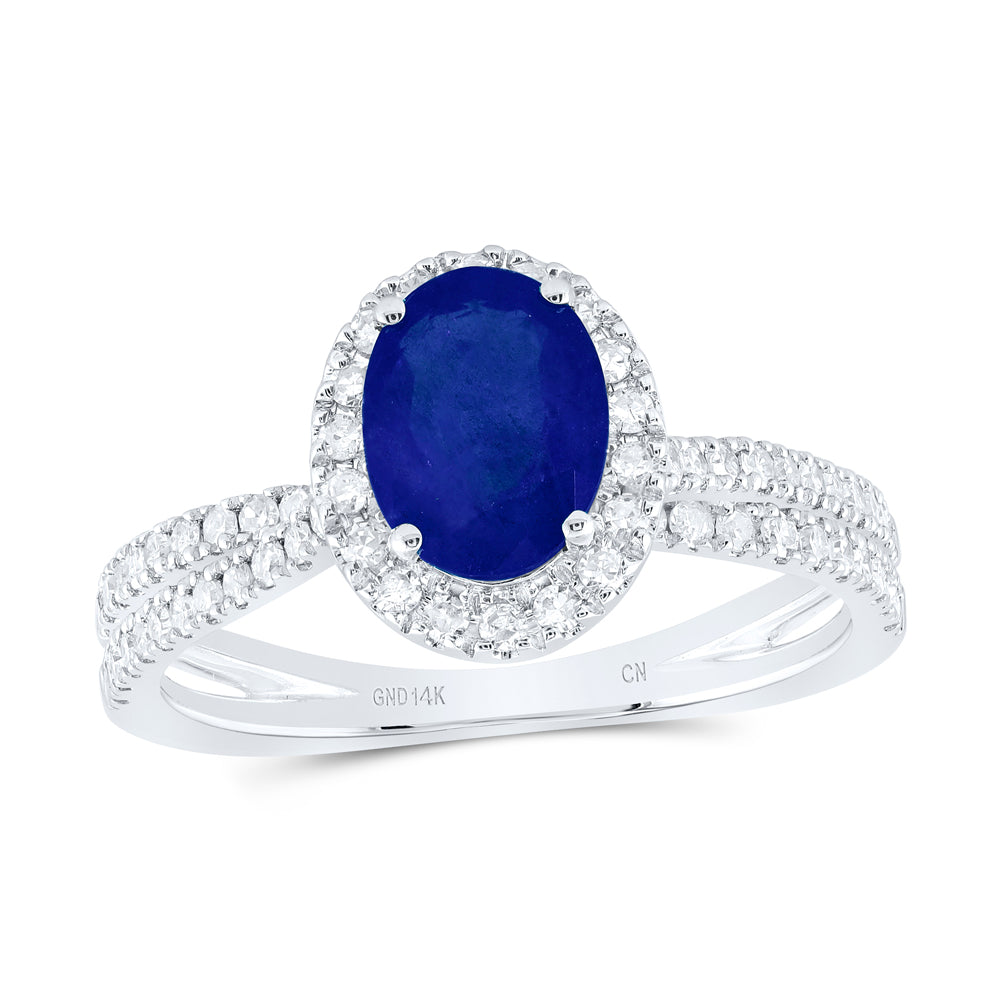 3/8CTW-DIA CN 7.5X5.5MM OV-BS NAT GEM RING