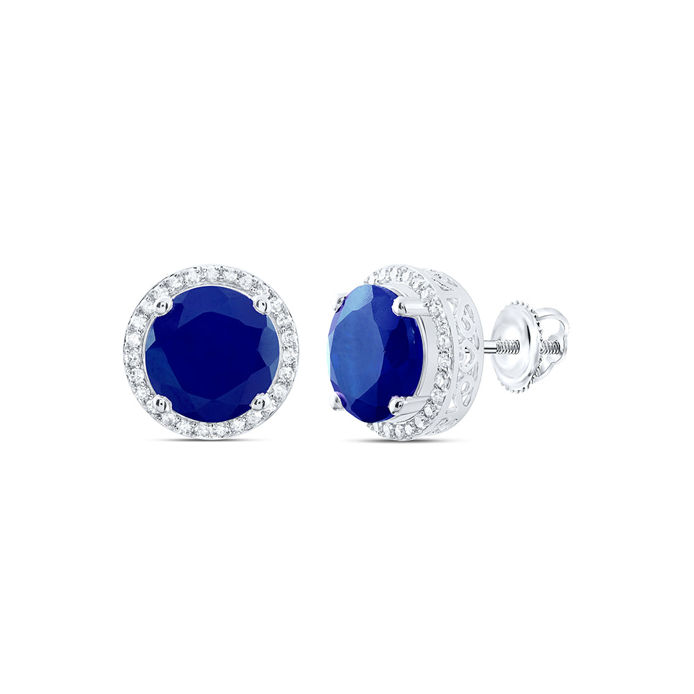 3/8CTW-DIA P1 10 MM RD-BS SYNTHETIC EARRING