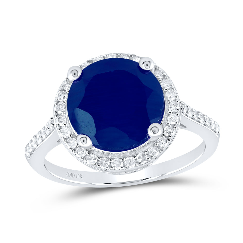 1/3CTW-DIA P1 10 MM RD-BS SYNTHETIC RING