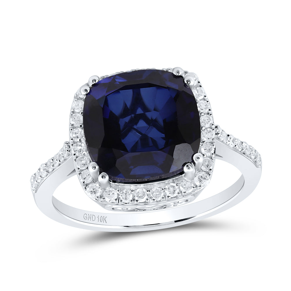 1/3CTW-DIA P1 10X10 MM CU-BS SYNTHETIC RING
