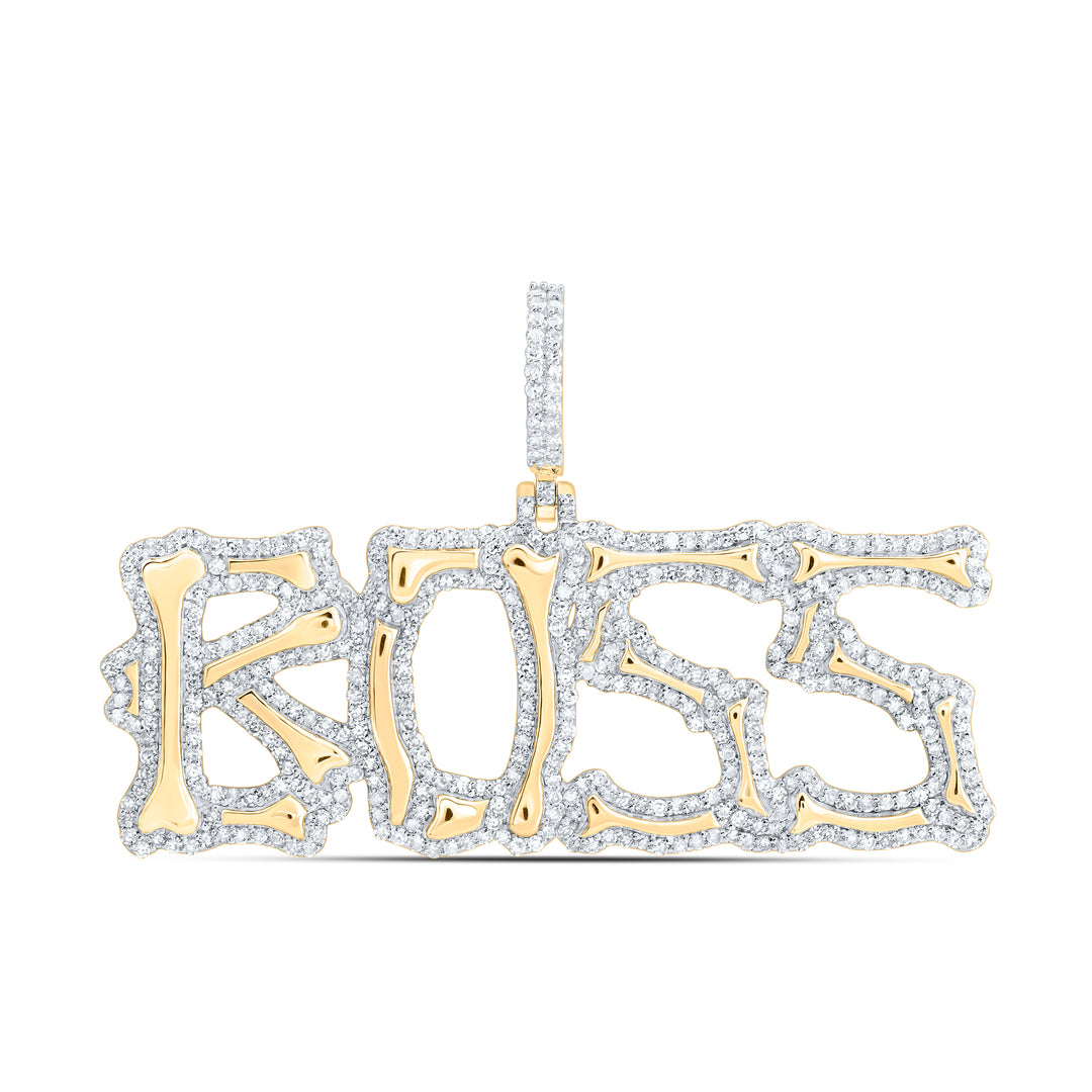 1 1/4CTW-DIA NK BOSS MENS CHARM