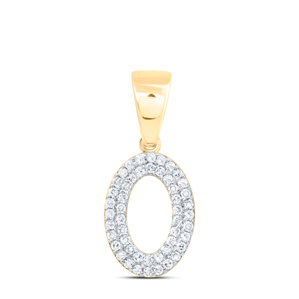 1/4CTW-DIA NK NUMBER "0" FASHION PENDANT
