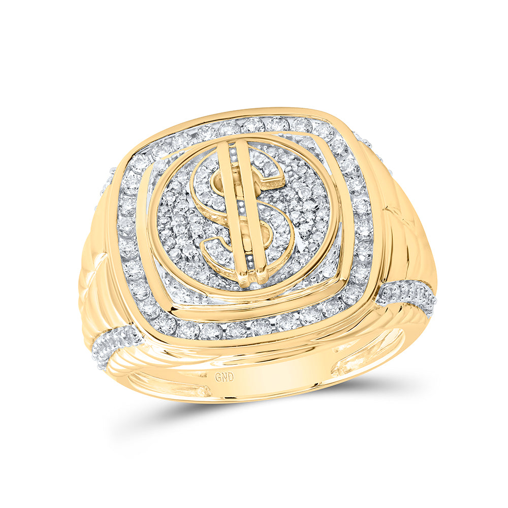 1CTW-DIA NK DOLLAR SIGN MEN'S RING