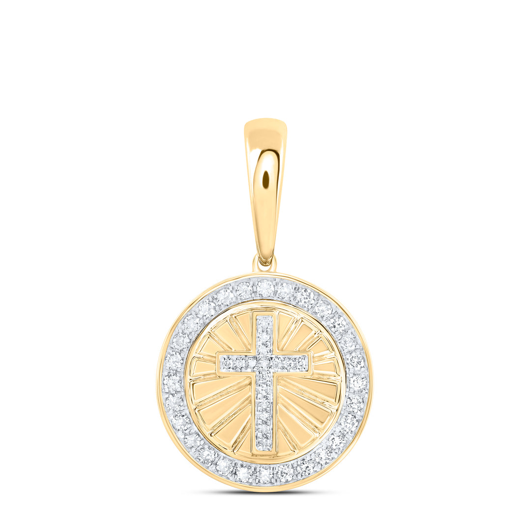 1/2CTW-DIA NK CROSS MENS CHARM