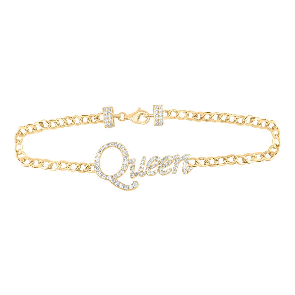 3/4CTW-DIA ANA M "QUEEN" FASHION BRACELATE(7 INCH)