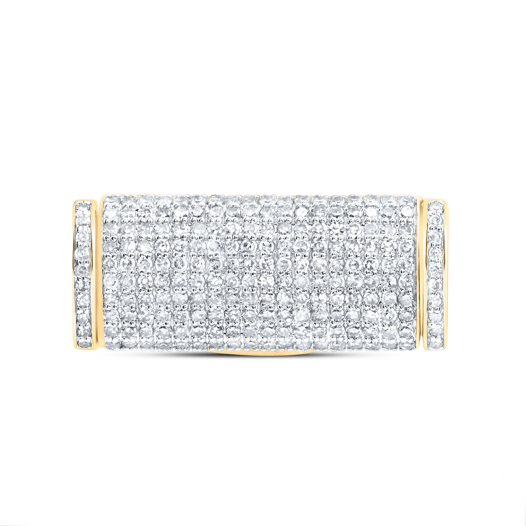 1CTW-DIA NK (12MM) CUBAN LOCK BOX