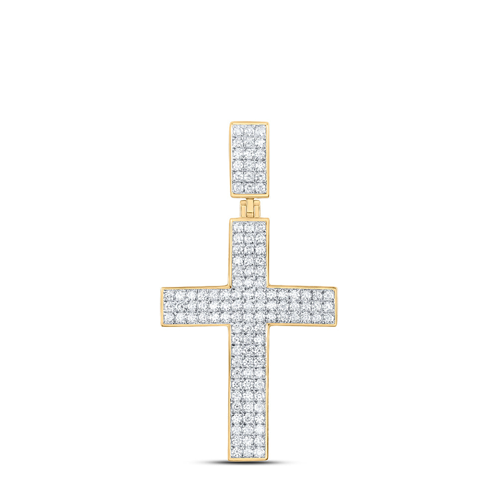3CTW-DIA CN CROSS MENS CHARM