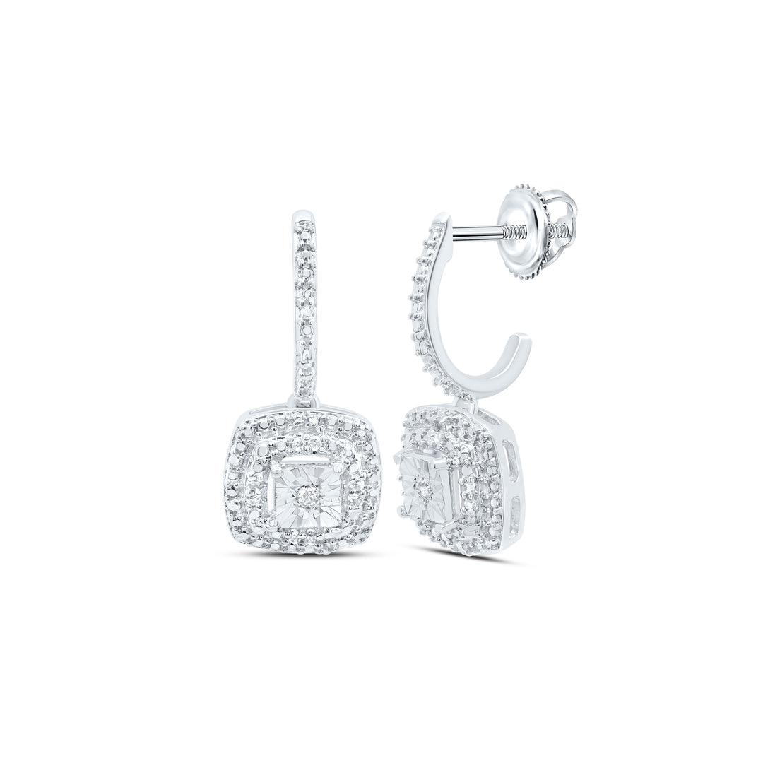 1/20CTW-DIA P1 GIFT CUSHION DANGLING EARRING
