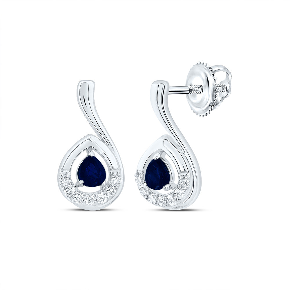 1/20CTW-DIA CN 3X2.6MM PS-BS NAT GEM FASHION EARRING