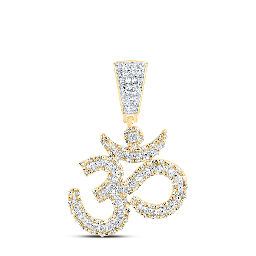 3/8CTW-DIA NK FASHION OM PENDANT