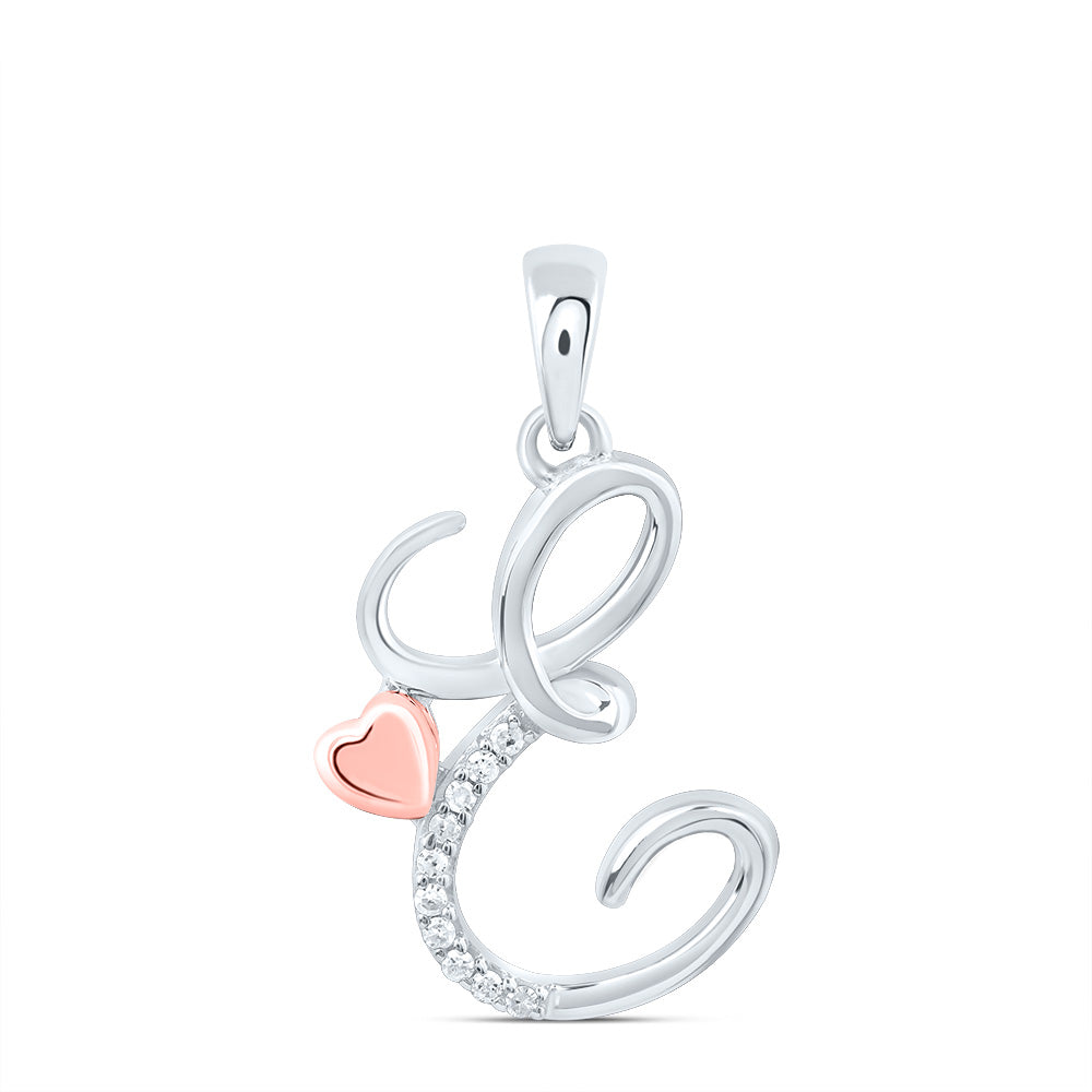 1/20CTW-DIA P1 GIFT INITIAL "E" PENDANT