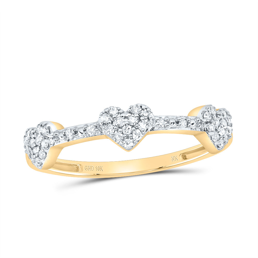 1/6CTW-DIA NK GIFT HEART RING