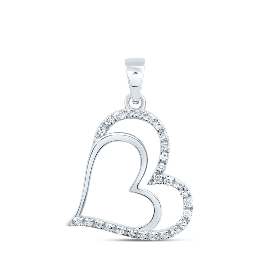 1/10CTW-DIA P1 GIFT HEART PENDANT
