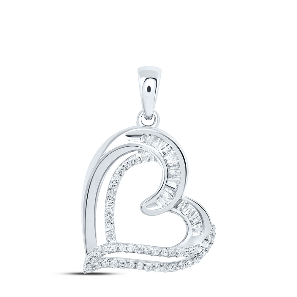 1/4CTW-DIA P1 GIFT HEART PENDANT