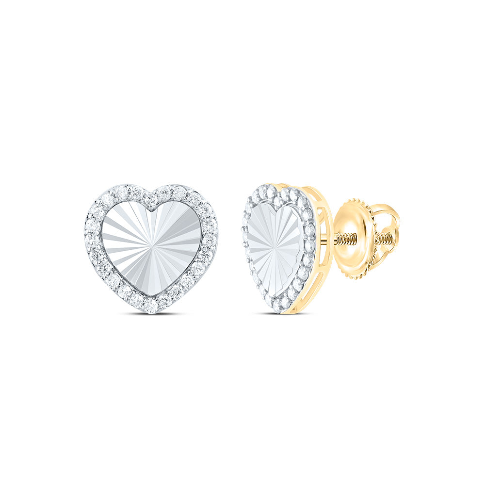 1/3CTW-DIA NK FASHION HEART EARRING