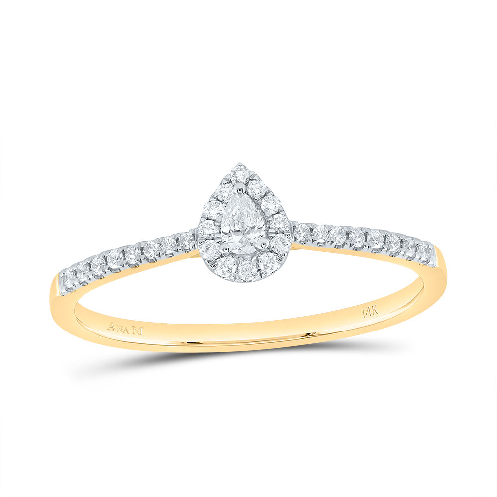 1/4CTW-DIA ANA M FASHION PROMISE PEAR RING
