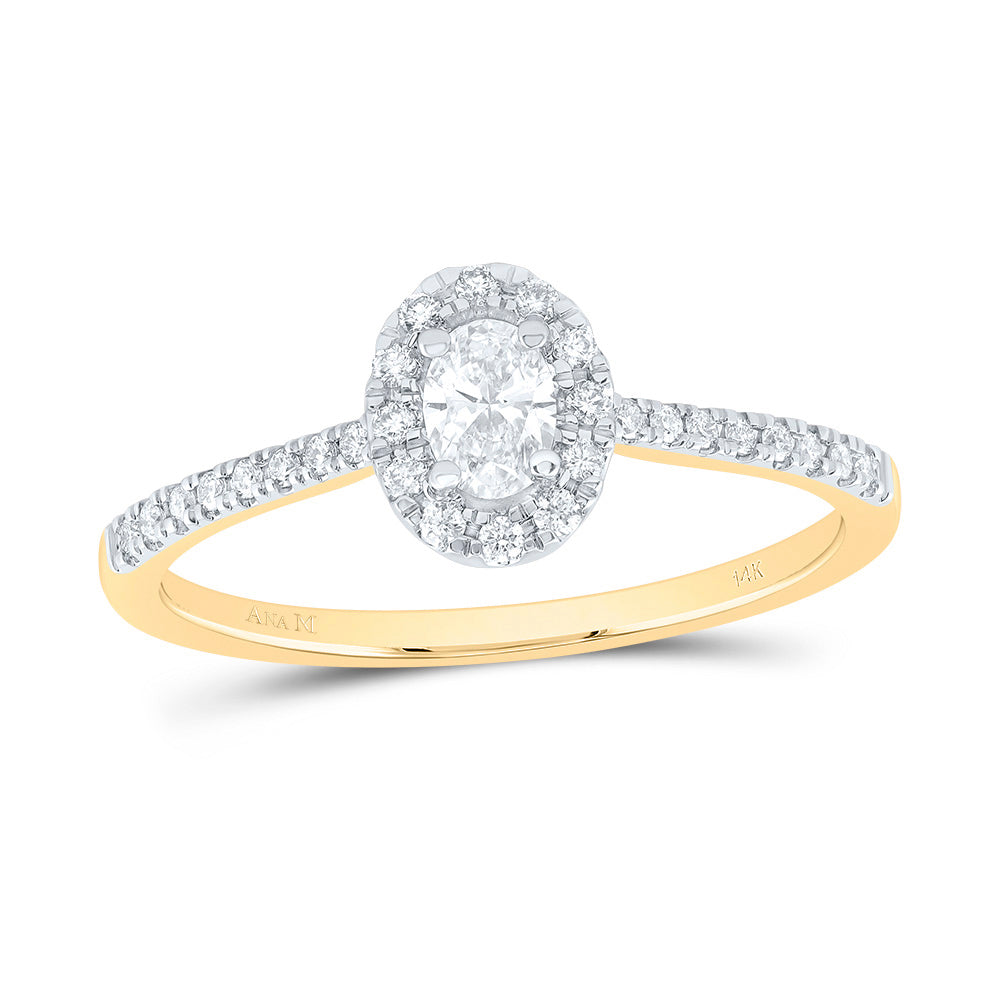 1/3CTW-DIA ANA M 1/5CT-COV FASHION PROMISE OVAL RING