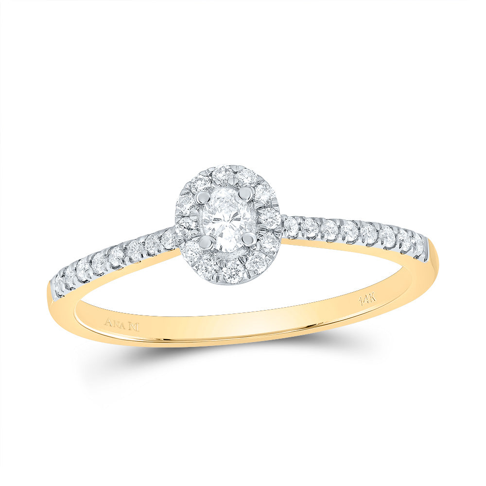 1/4CTW-DIA ANA M FASHION PROMISE OVAL RING