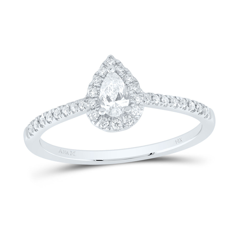 1/3CTW-DIA ANA M 1/5CT-CPS FASHION PROMISE PEAR RING