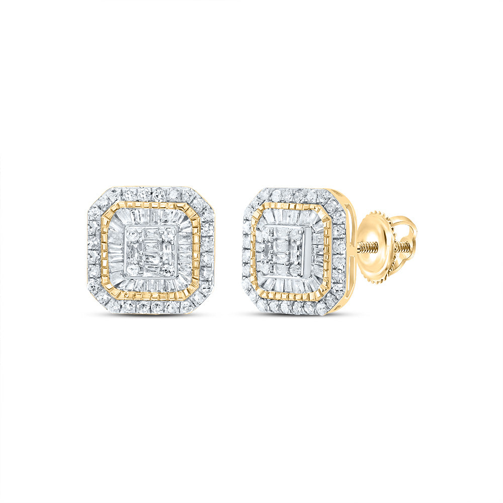 3/4CTW-DIA P1 GIFT OCTAGON BAGUETTE EARRING