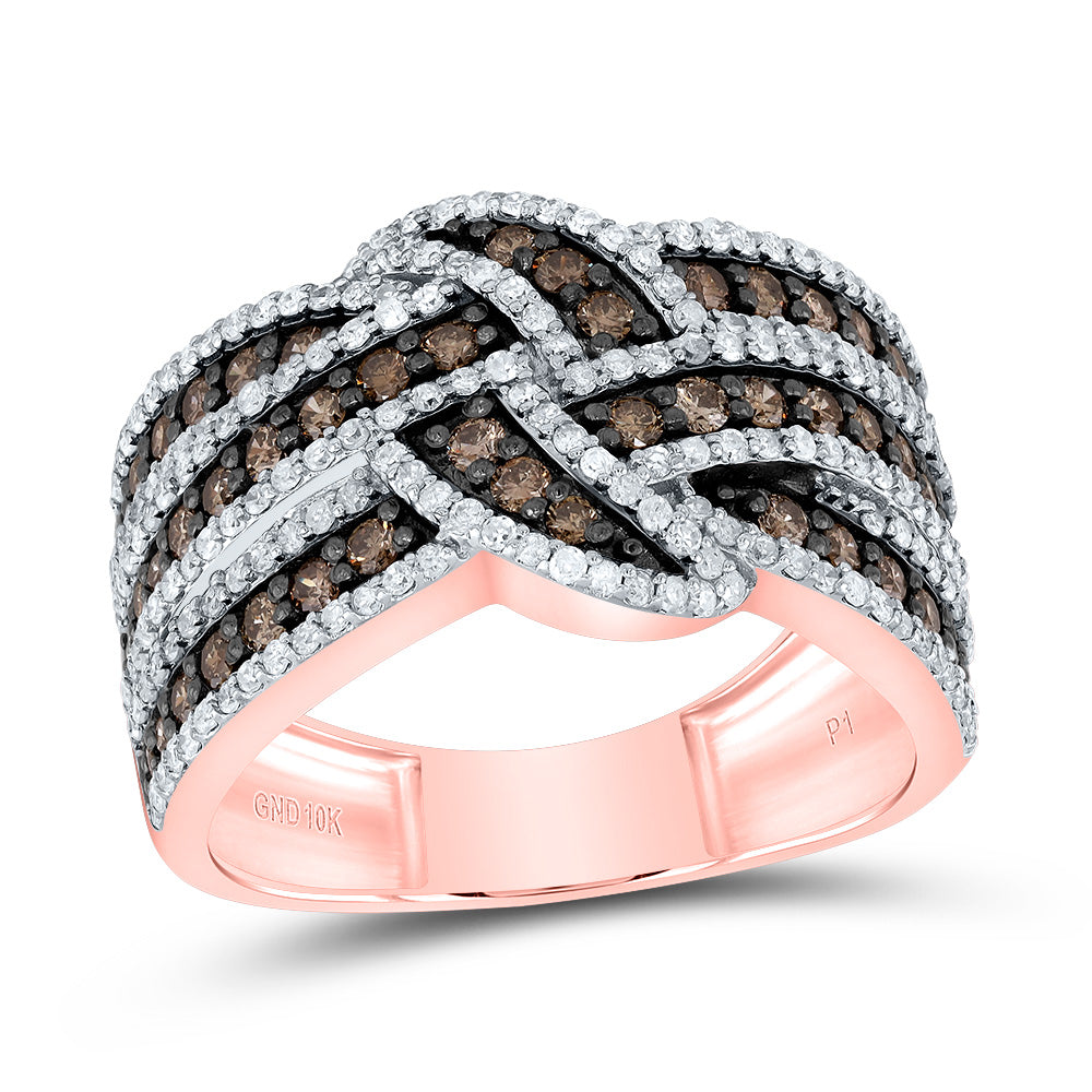 1 1/5CTW-DIA P1 GIFT NATURAL COGNAC DIAMOND RING