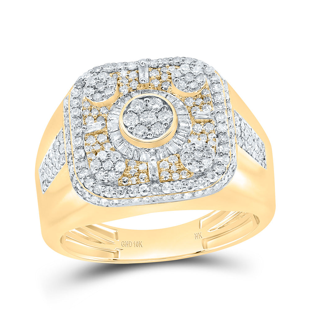 1 1/5CTW-DIA NK CUSION MENS RING