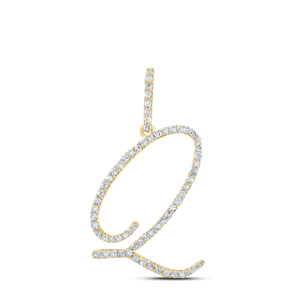 1/2CTW-DIA P1 INITIAL "Q" GIFT PENDANT