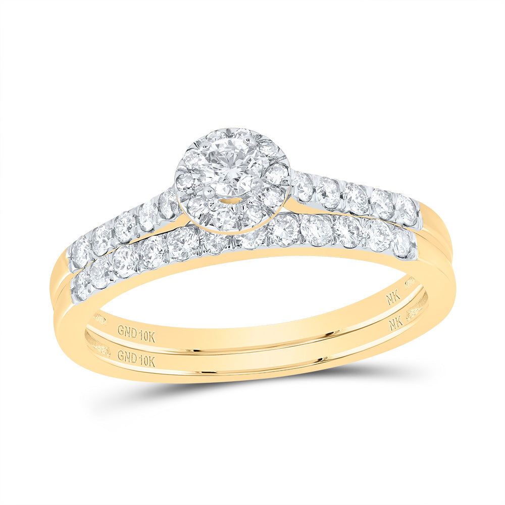 1/2CTW-DIA NK FASHION ROUND BRIDAL SET