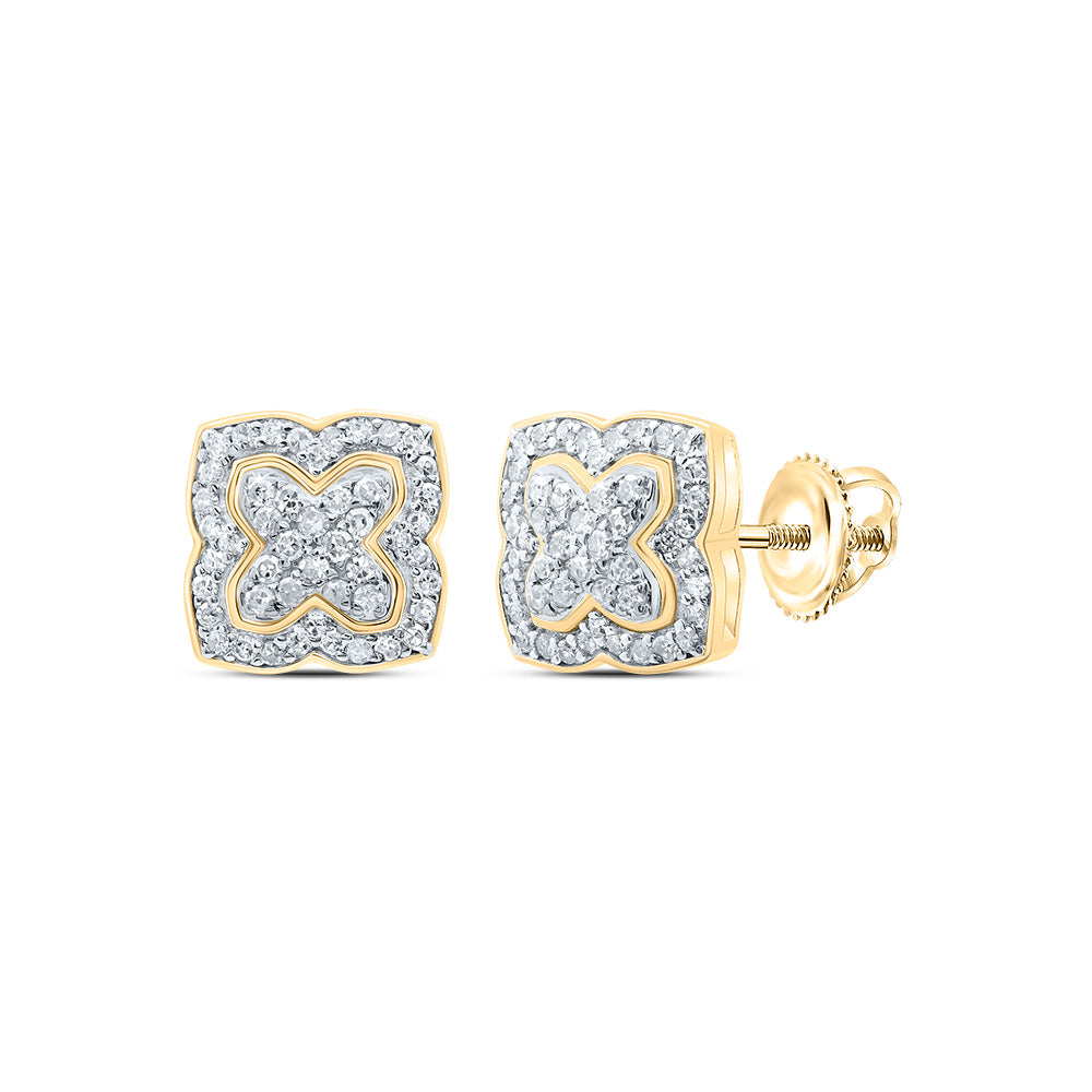 1/3CTW-DIA P1 GIFT CLOVER STUD EARRING
