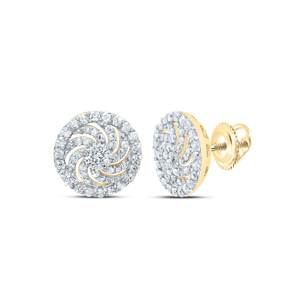 1/3CTW-DIA P1 GIFT FLOWER STUD EARRING