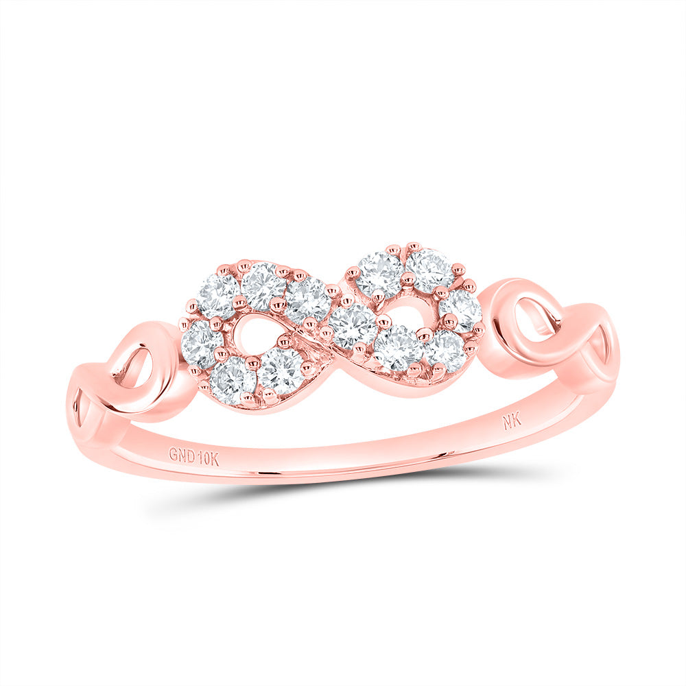 1/4CTW-DIA NK FASHION INFINITY RING