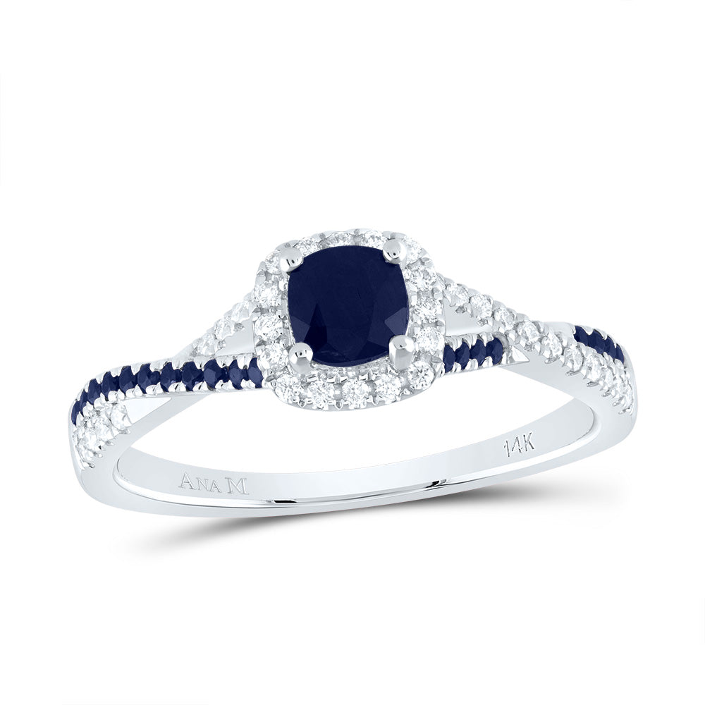 1/8CTW-DIA ANA M 1/8CT-RD-BS 4MM CU-BS NAT GEM SINGLE HALO BRIDAL RING