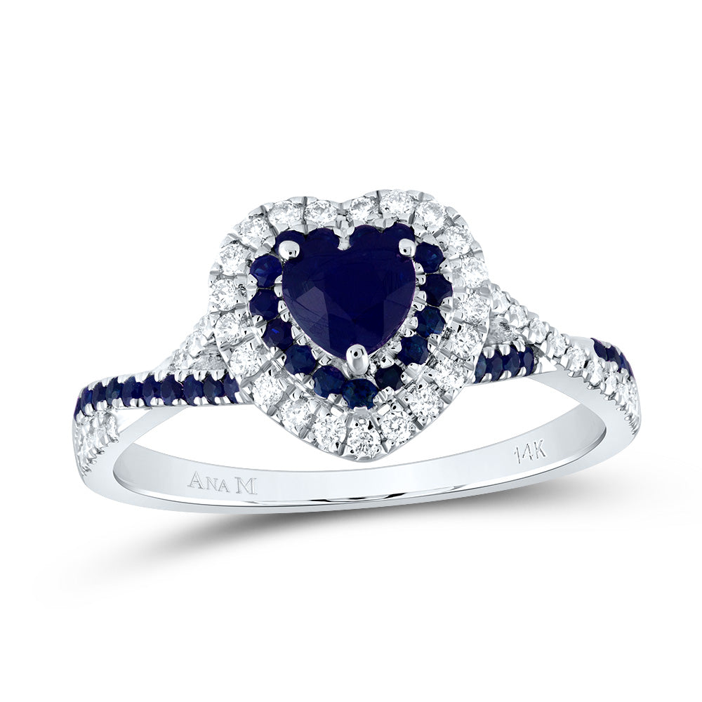 1/5CTW-DIA ANA M 1/5CT-RD-BS 4.5MM HT-BS NAT GEM DOUBLE HALO BRIDAL RING