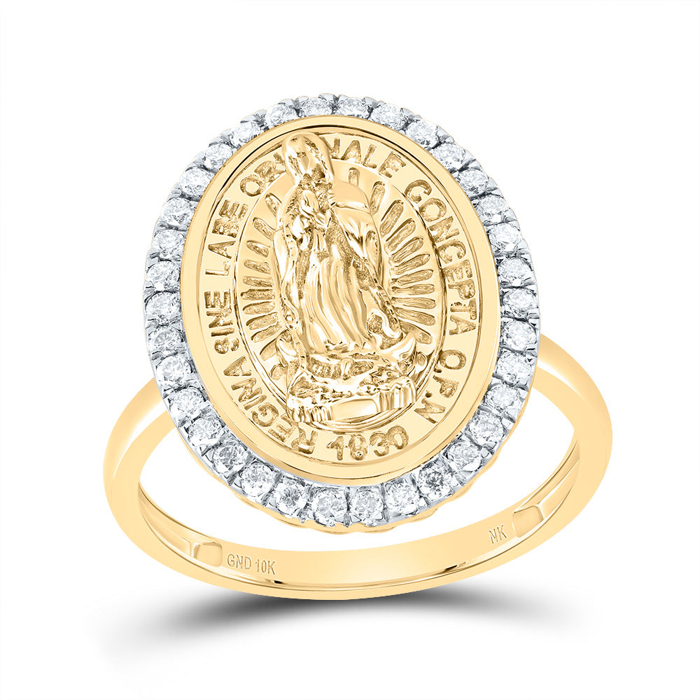 1/3CTW-DIA NK FASHION VIRGIN MOTHER MARY OVAL LADIES RING