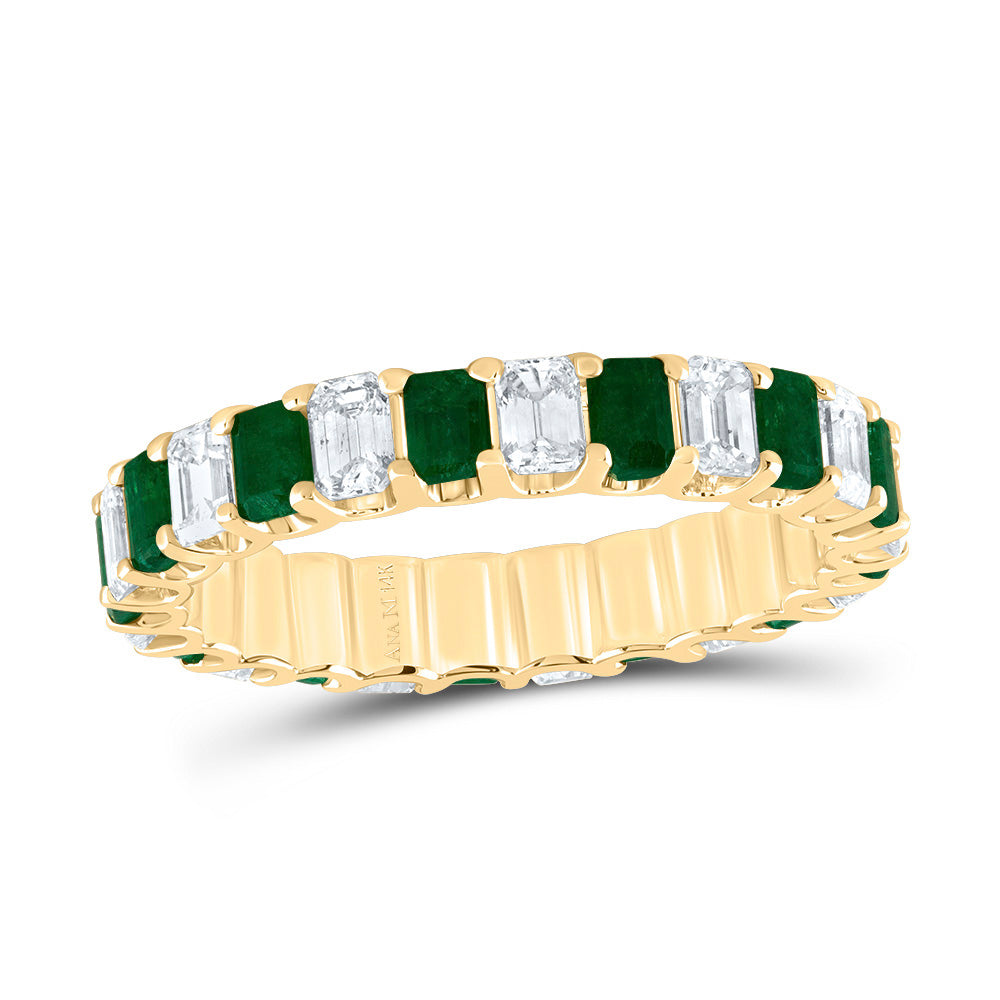 1CTW-DIA ANA M 1CTW-EM-EM NAT GEM RING