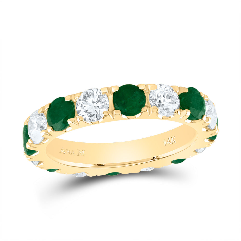 1 7/8CTW-DIA ANA M 1 7/8CTW-RD-EM NAT GEM RING