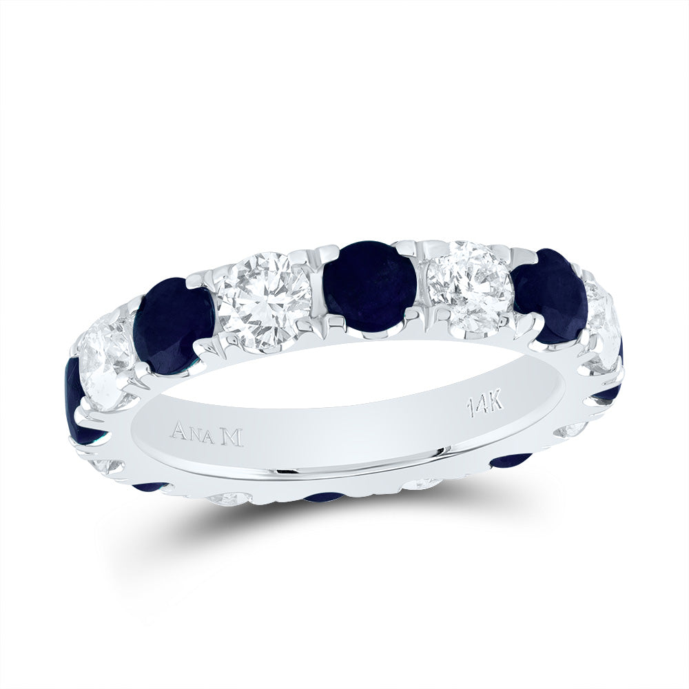 1 7/8CTW-DIA ANA M 2 1/3CTW-RD-BS NAT GEM RING