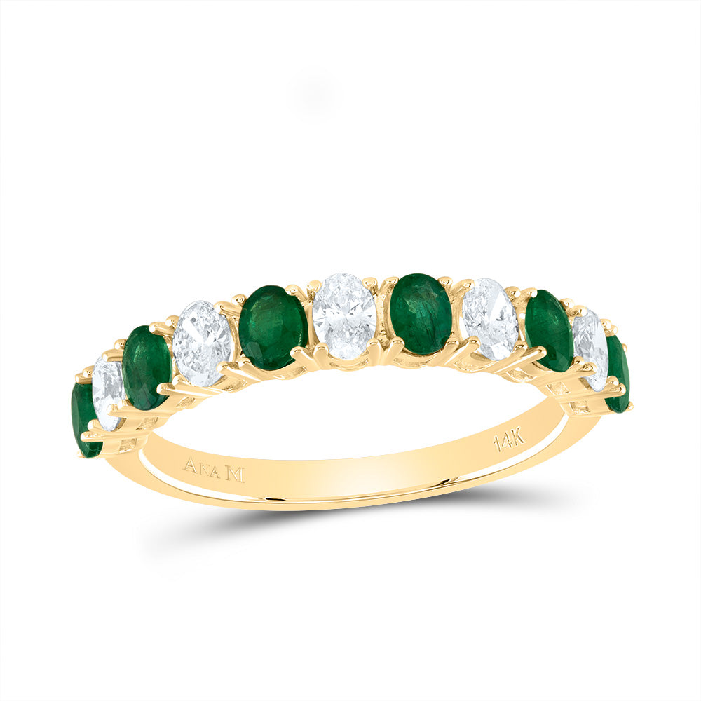 3/8CTW-DIA ANA M 5/8CTW-OV-EM NAT GEM RING