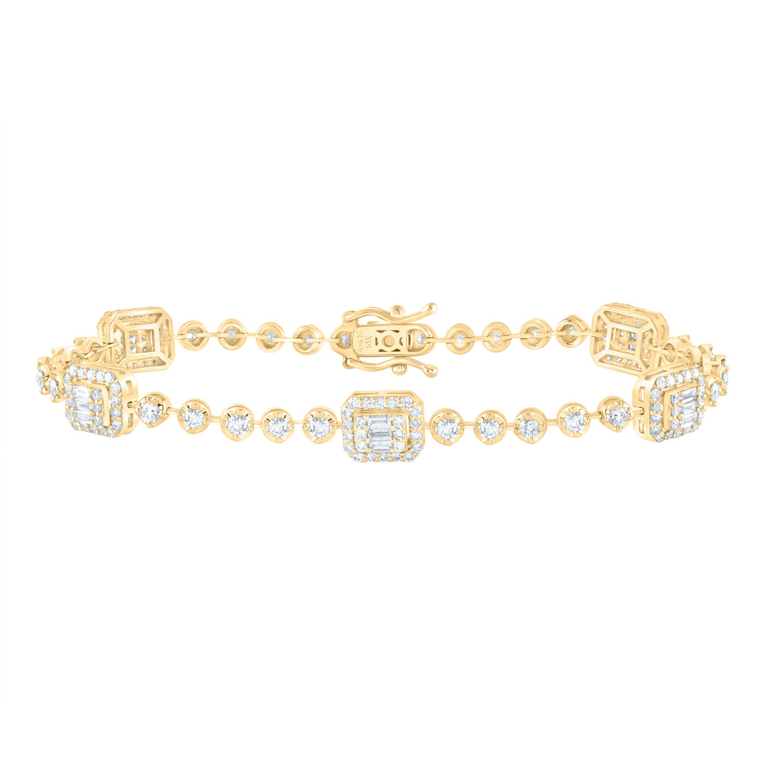 2 1/3CTW-DIA ANA M FASHION OCTAGON BRACELET (7 INCH)
