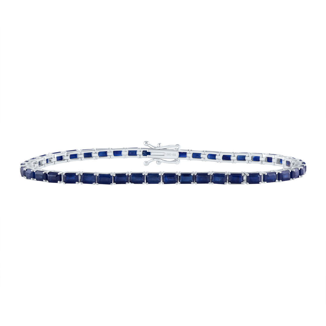 10 1/2CTW EM-BS NAT GEM FASHION TENNIS BRACELET (7 INCH)