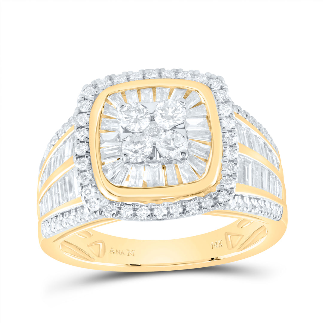 1 5/8CTW-DIA ANA M CUSHION SINGLE HALO BRIDAL RING