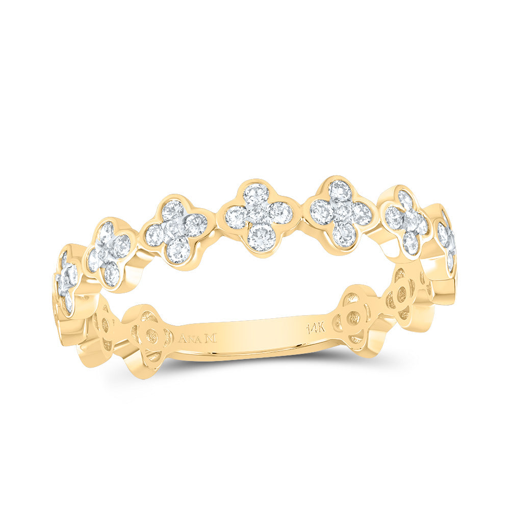 1/3CTW-DIA ANA M FASHION CLOVER BAND