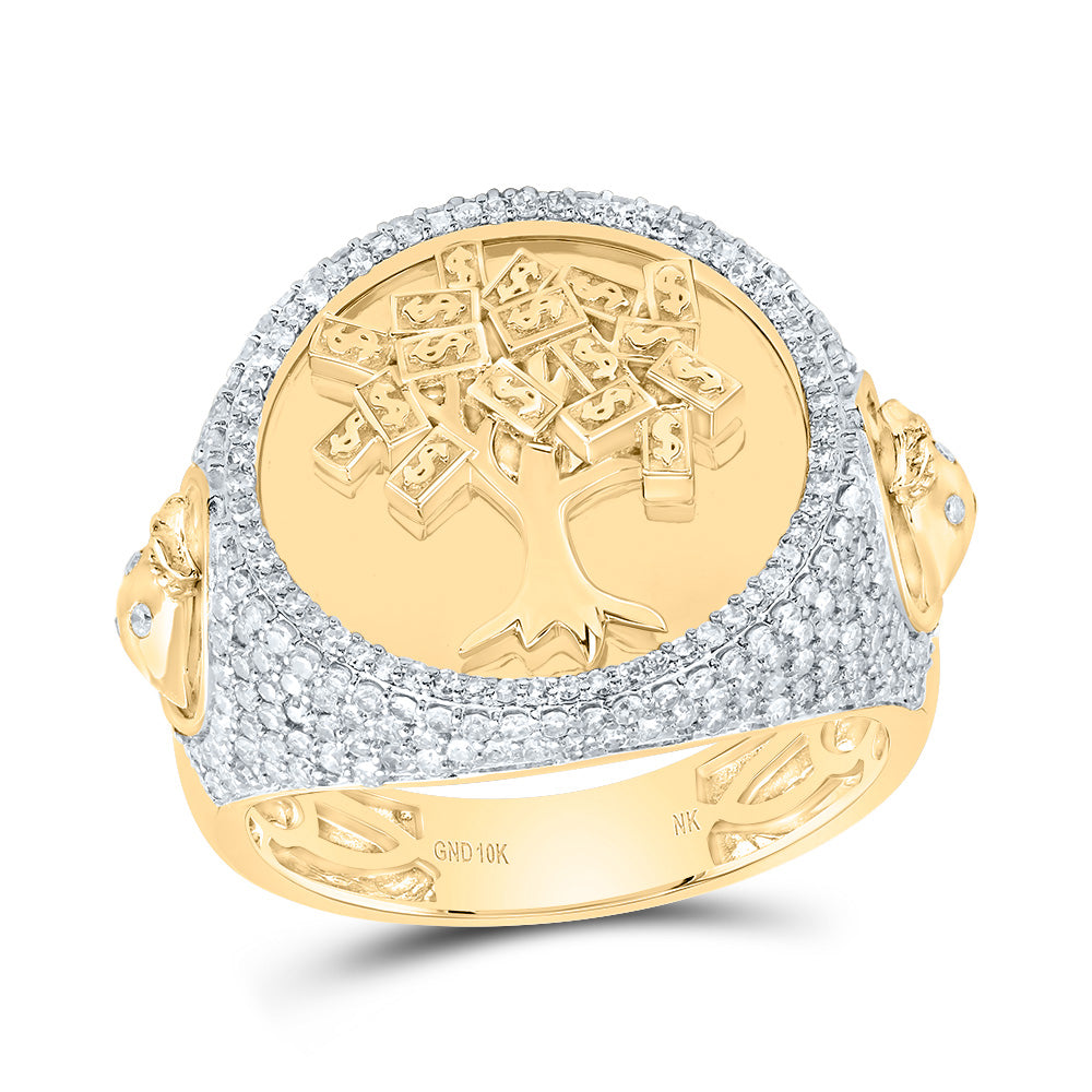 1 1/5CTW-DIA NK MONEY TREE MENS RING