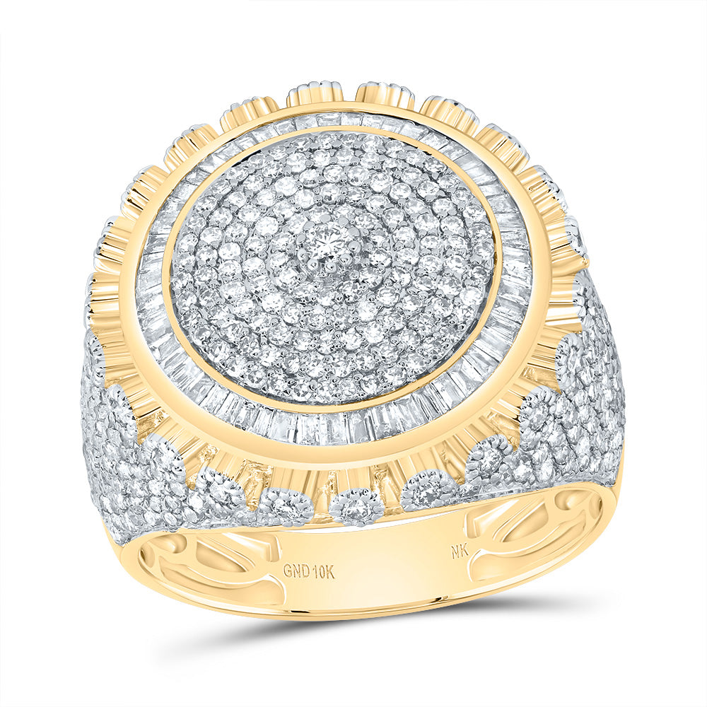 2 CTW-DIA NK ROUND MENS RING